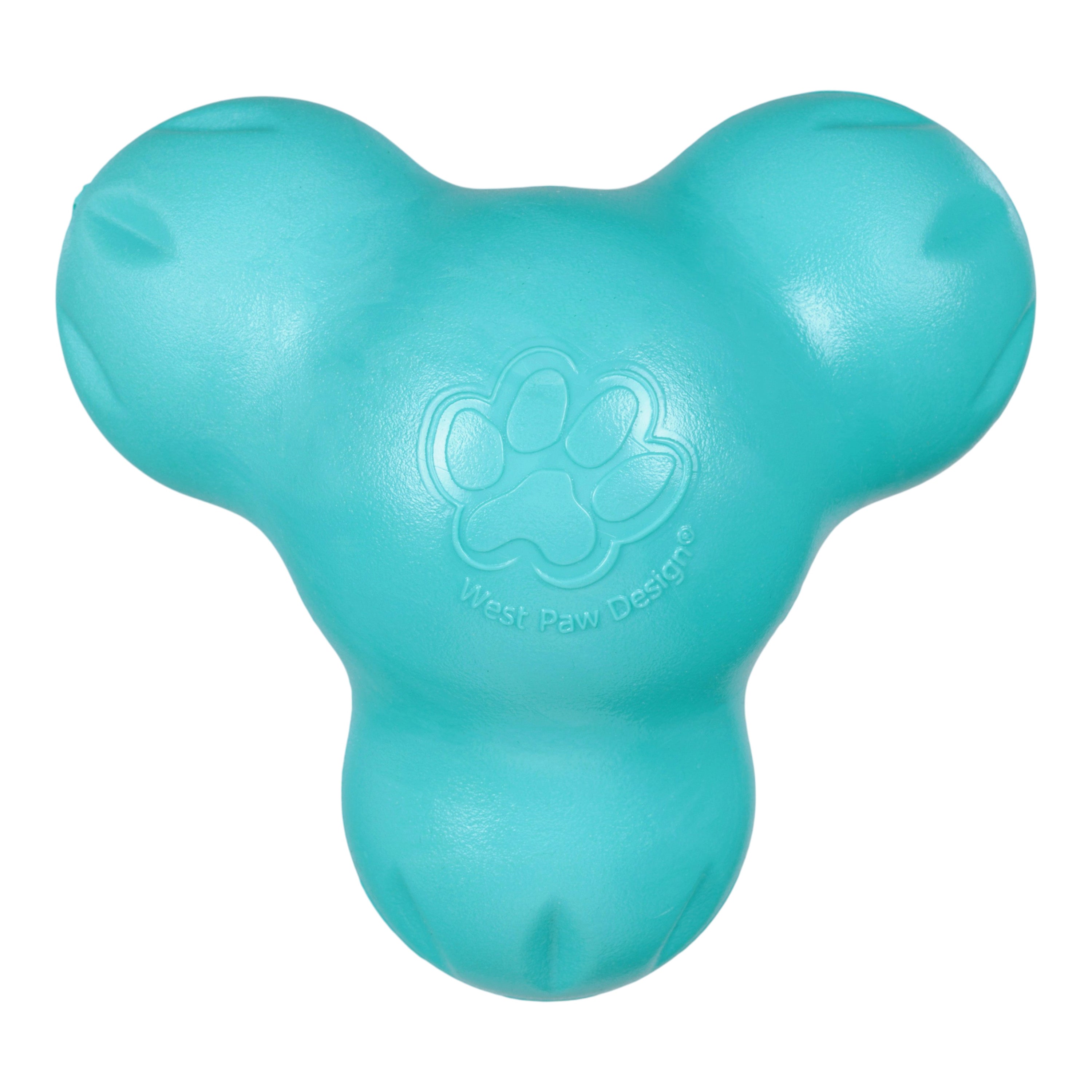Tux Treat-Dispensing Dog Toy | Tough Chew with Hidden Treat Pocket – West Paw (Teal)