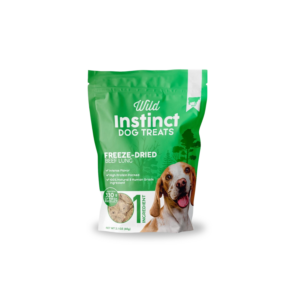 Freeze-Dried Beef Lung Dog Treats | Light, Crunchy, Single-Ingredient – Wild Instinct