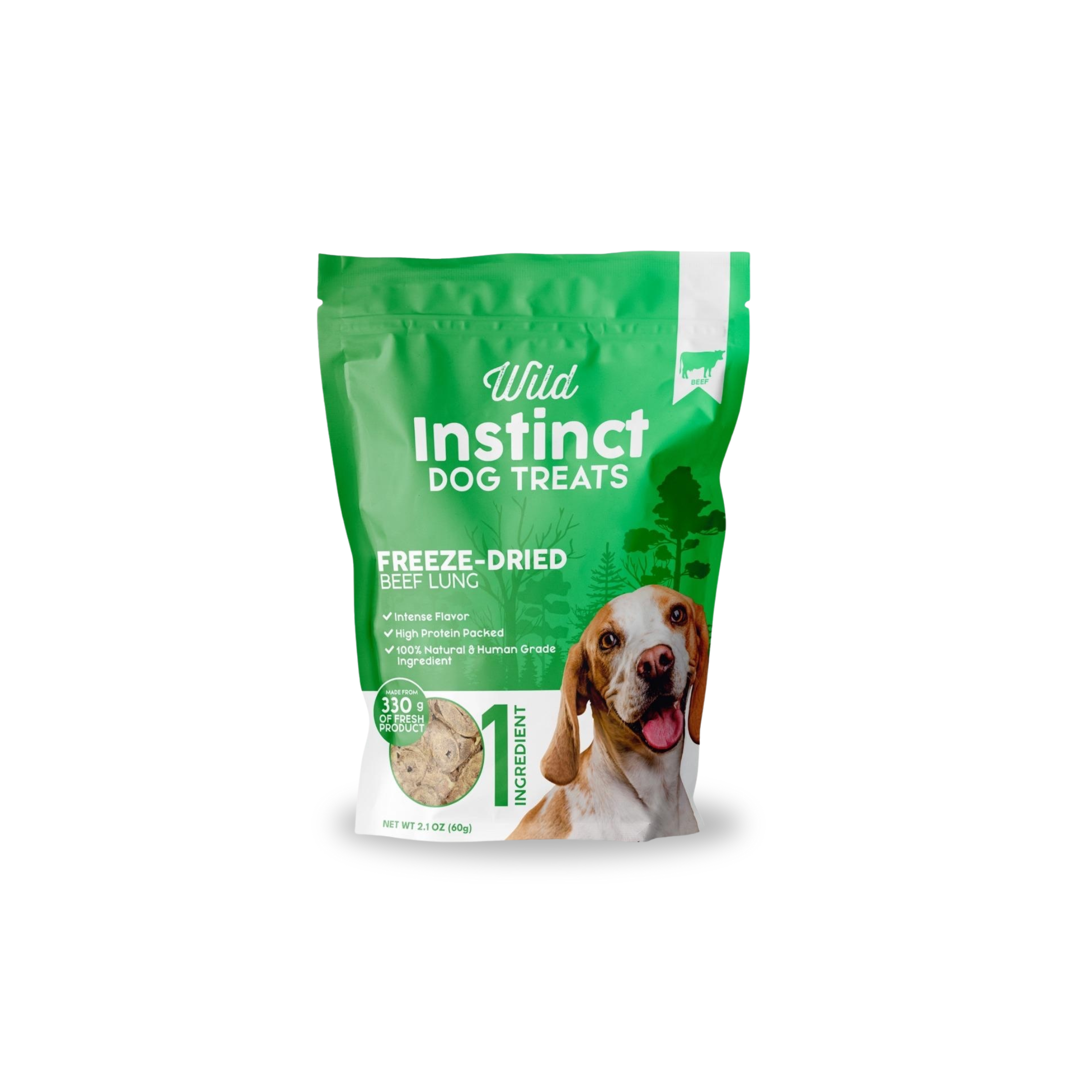 Freeze-Dried Beef Lung Dog Treats | Light, Crunchy, Single-Ingredient – Wild Instinct
