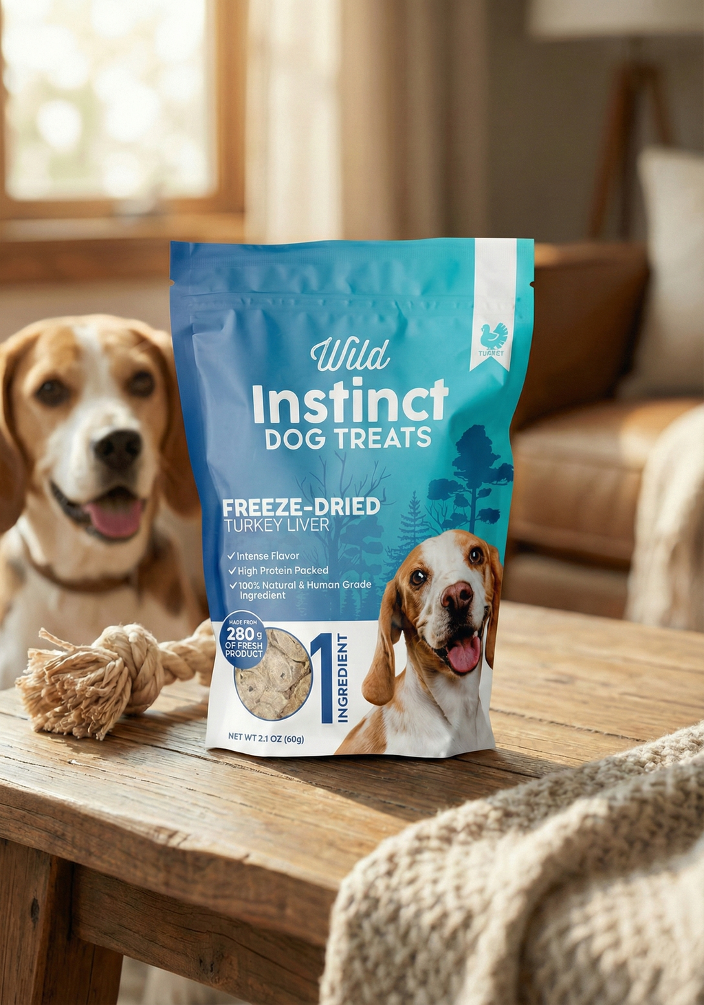 Freeze-Dried Turkey Liver Dog Treats | Gentle, Single-Ingredient Snack – Wild Instinct