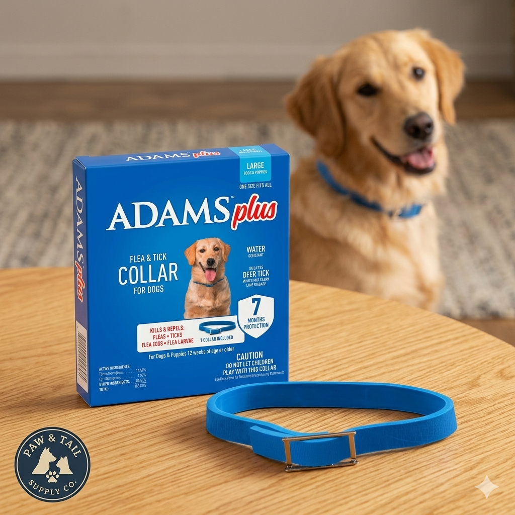 Adams Plus Flea Tick Collar for large Dogs & Puppies
