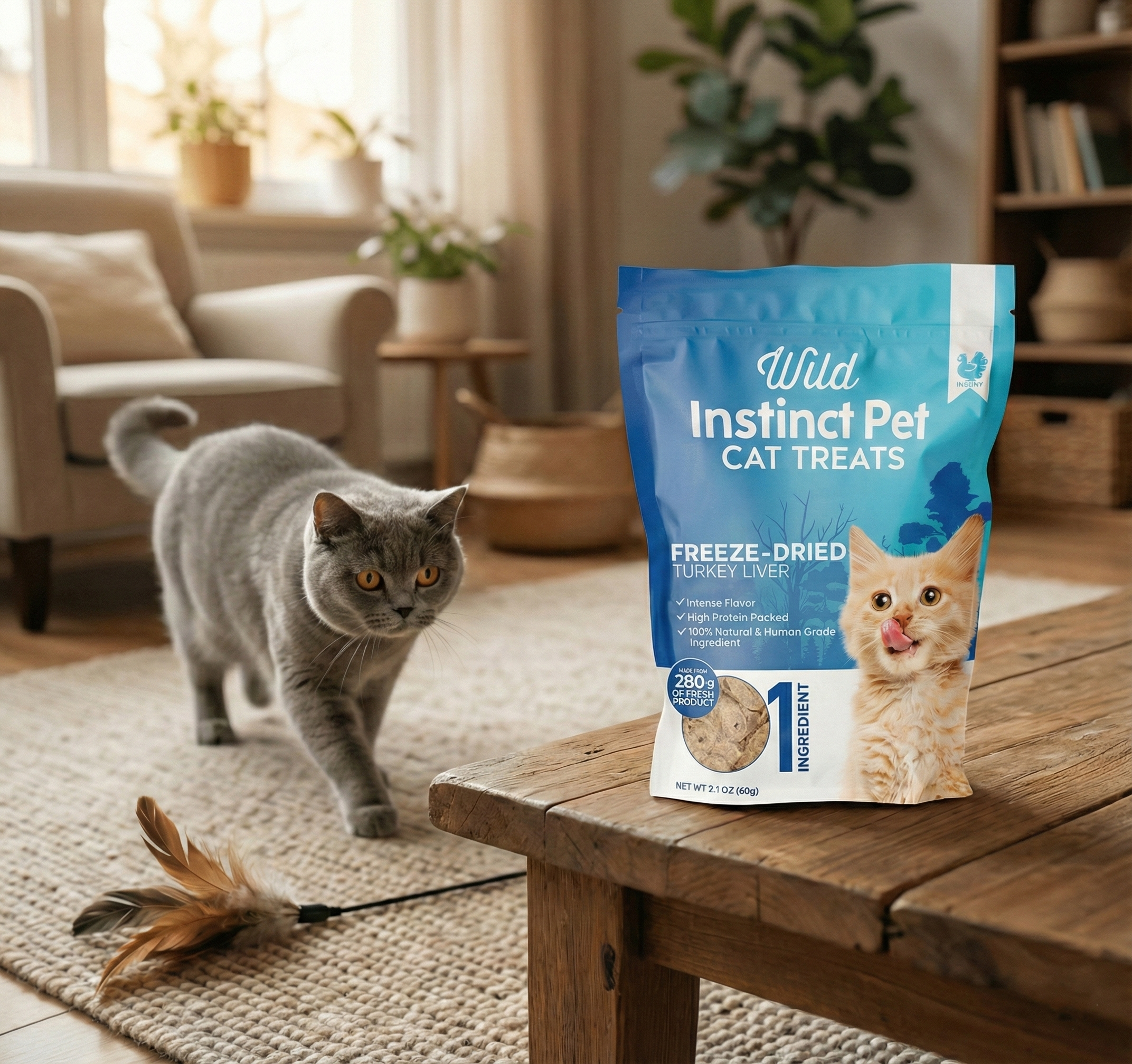 Freeze-Dried Turkey Liver Cat Treats | Gentle, Single-Ingredient Snack – Wild Instinct