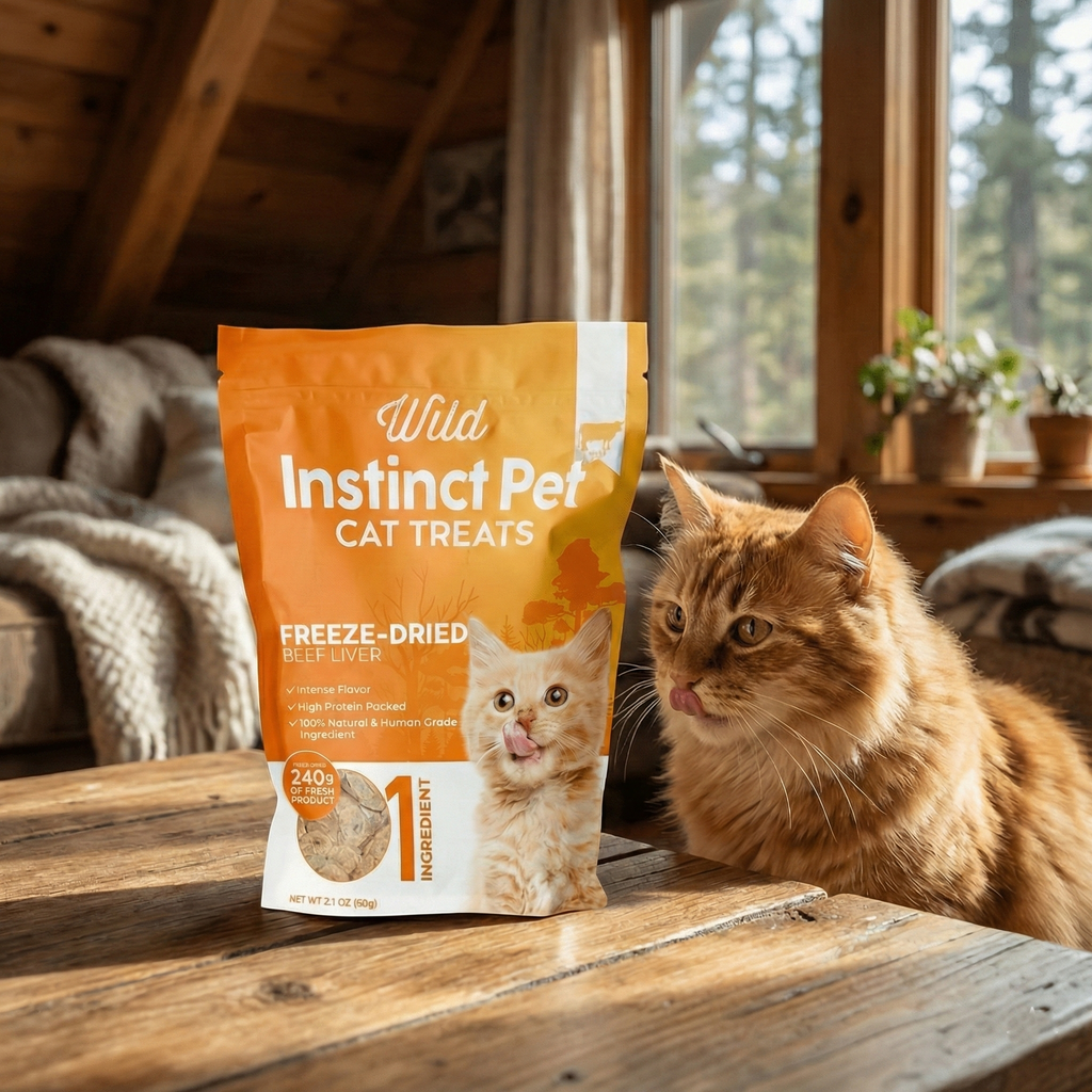 Freeze-Dried Beef Liver Cat Treats | Single-Ingredient, High-Protein Snack – Wild Instinct