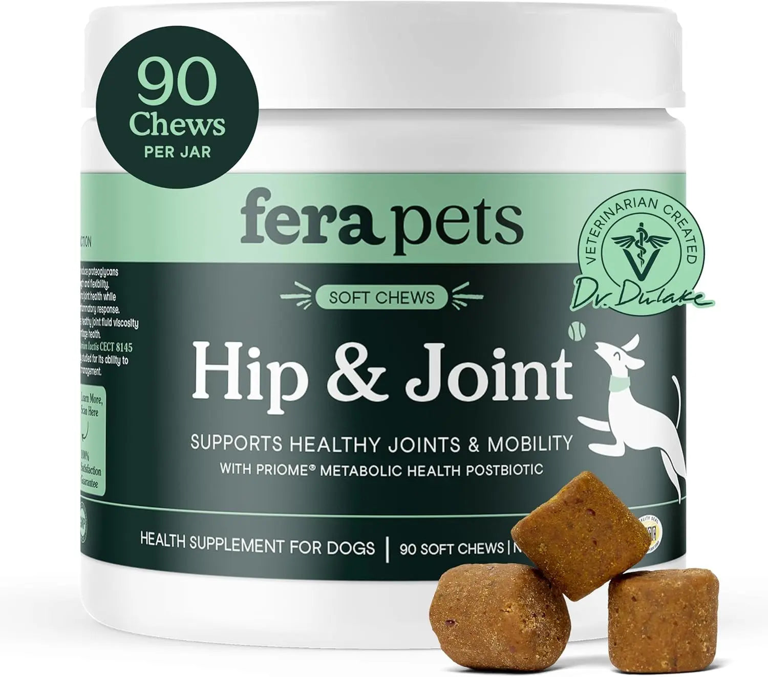 Hip & Joint Supplement for Dogs | Glucosamine & MSM Soft Chews, 90 Ct – Wags & Whiskers