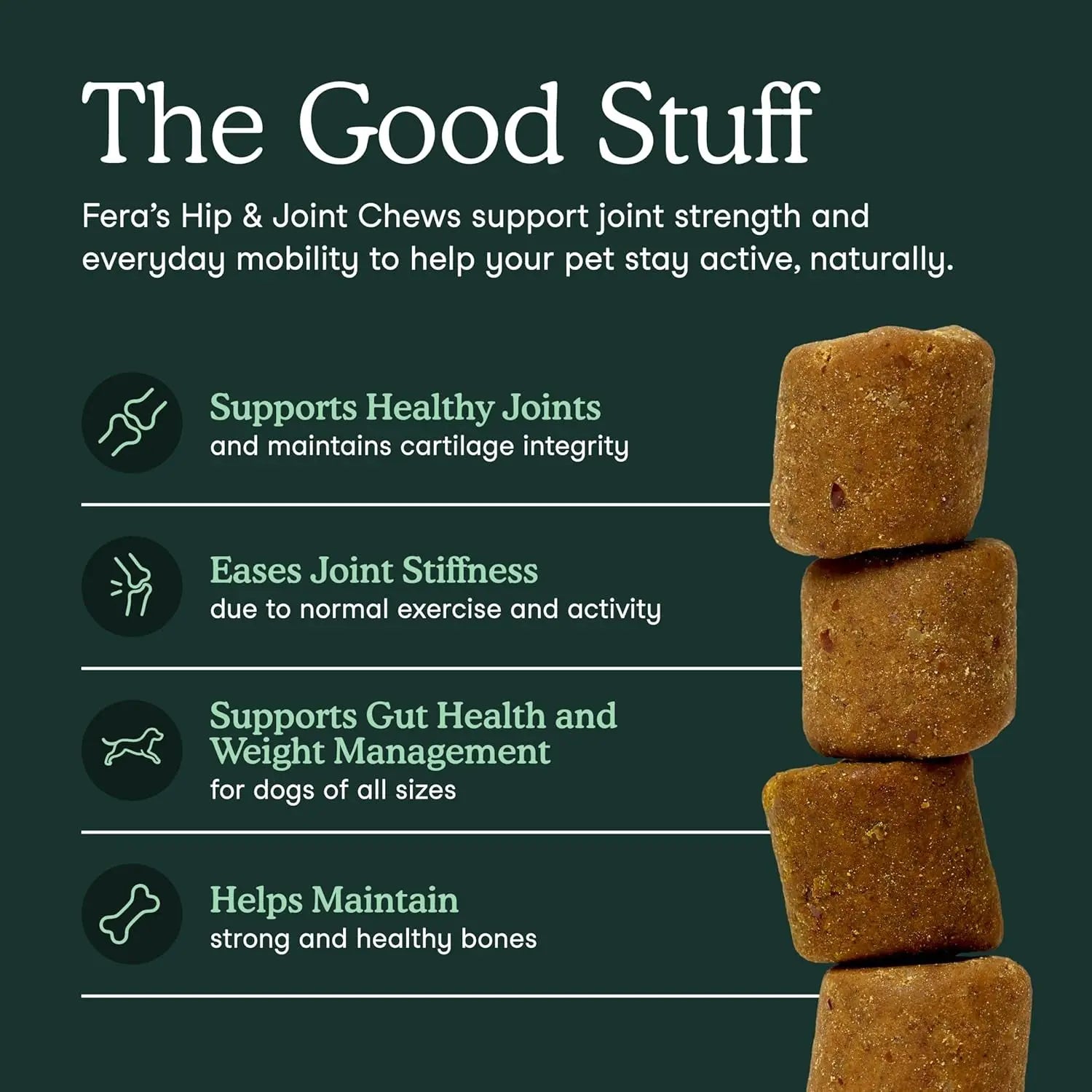 Hip & Joint Supplement for Dogs | Glucosamine & MSM Soft Chews, 90 Ct – Wags & Whiskers
