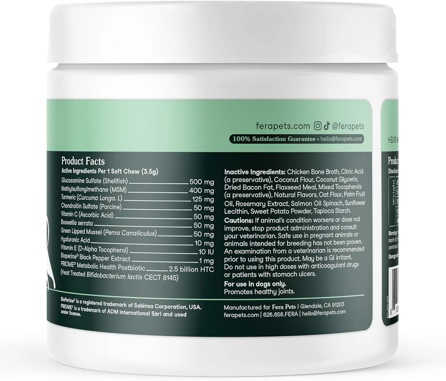Hip & Joint Supplement for Dogs | Glucosamine & MSM Soft Chews, 90 Ct – Wags & Whiskers