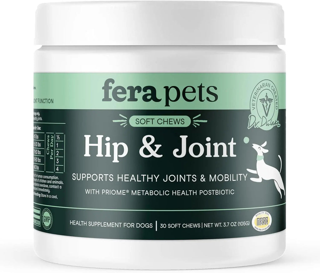 Hip & Joint Supplement for Dogs | Glucosamine & MSM Soft Chews, 90 Ct – Wags & Whiskers