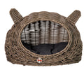 Huntley Pet Wicker Cat Play House Bed