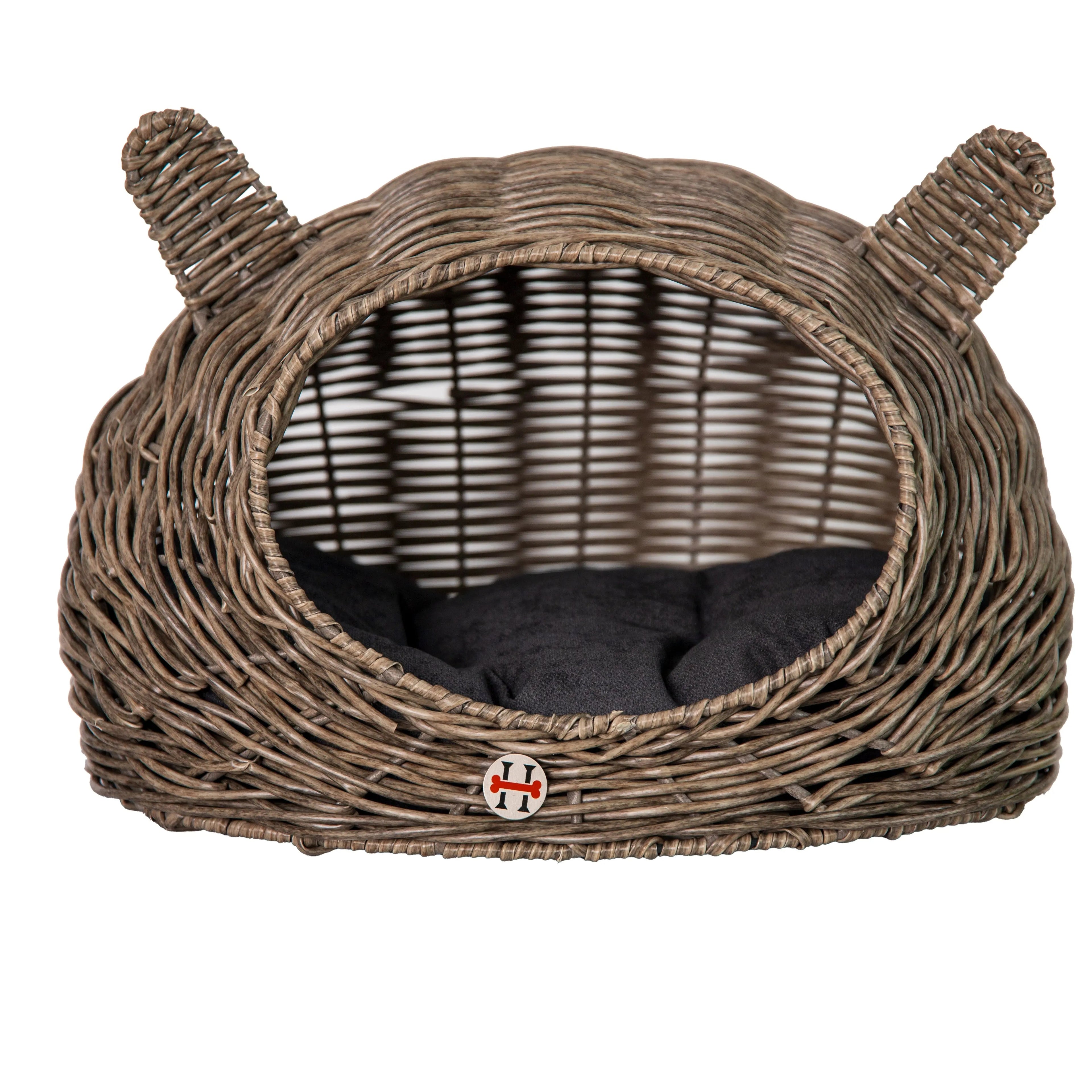 Huntley Pet Wicker Cat Play House Bed