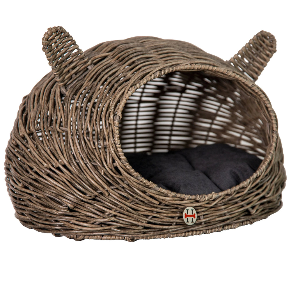 Huntley Pet Wicker Cat Play House Bed