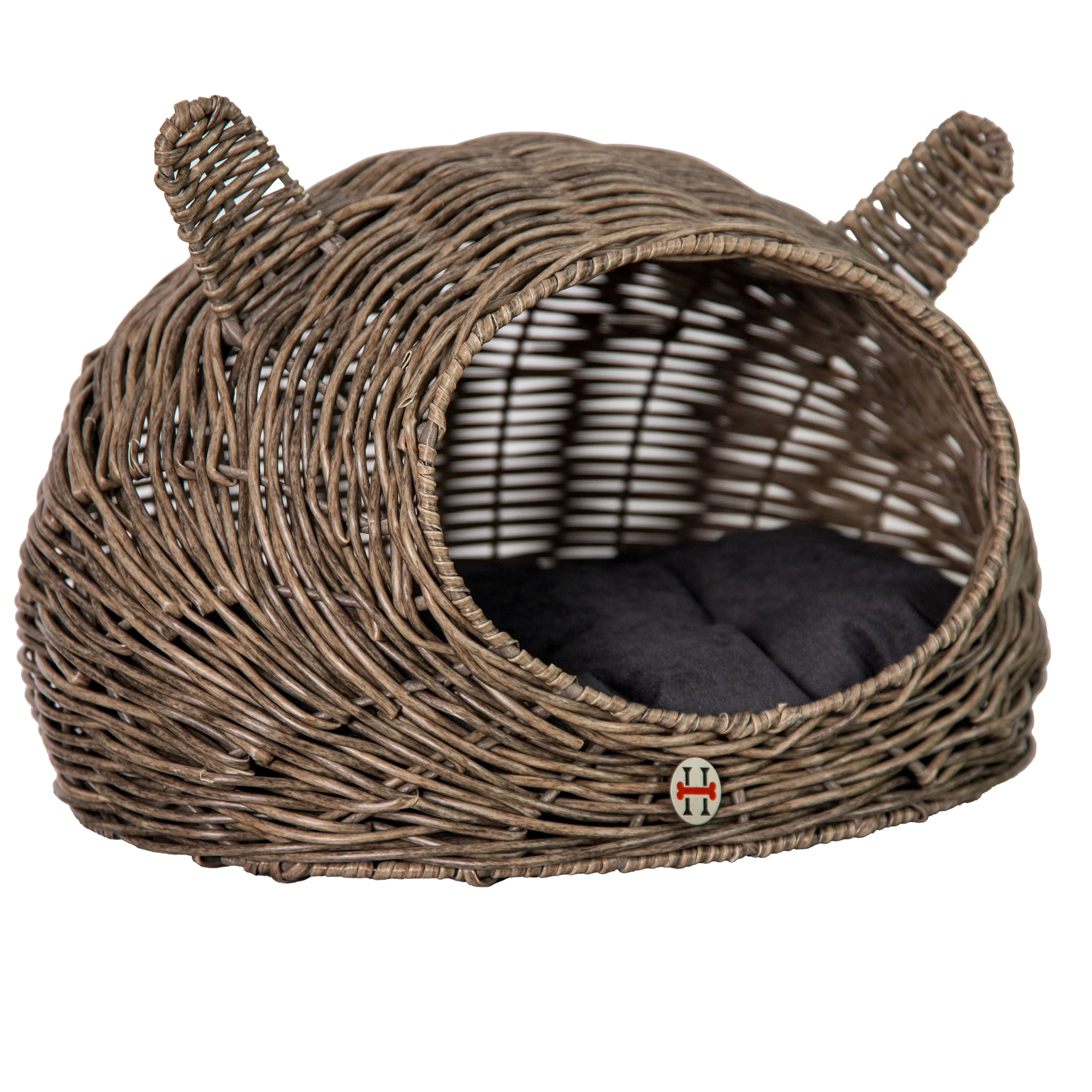 Huntley Pet Wicker Cat Play House Bed