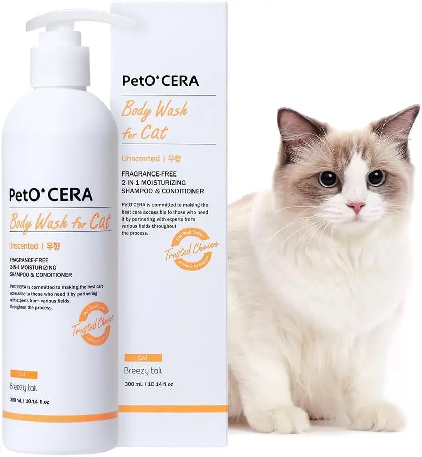 Hypoallergenic Cat Shampoo & Conditioner Set | Itch Relief & Moisturizing, 10oz – Wags & Whiskers