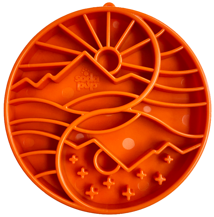 Sun and Moon eTray Slow Feeder Bowl | USA Made