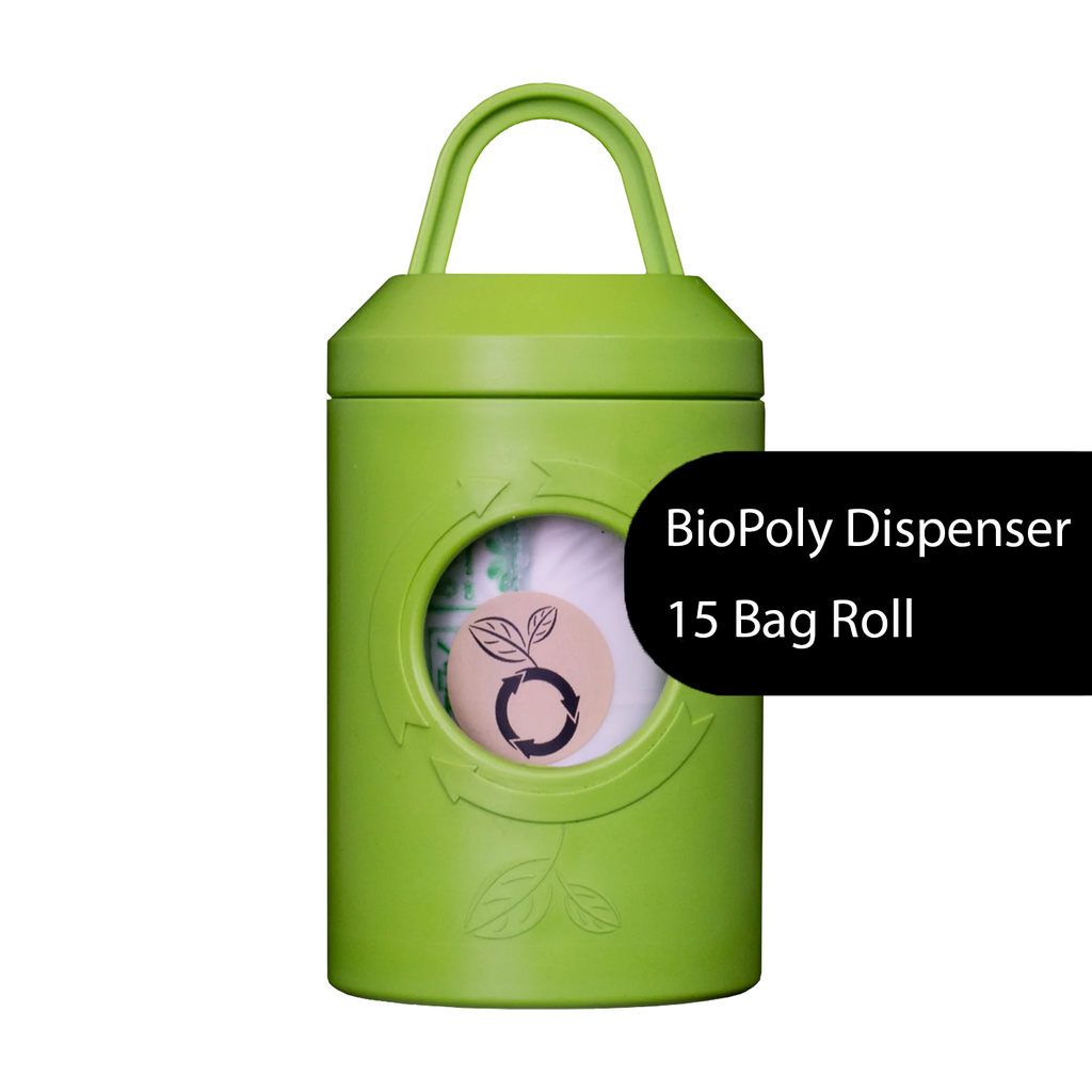 beyondGREEN Dog waste Bag Leash Dispenser – Clip-On Holder Fits Standard Rolls