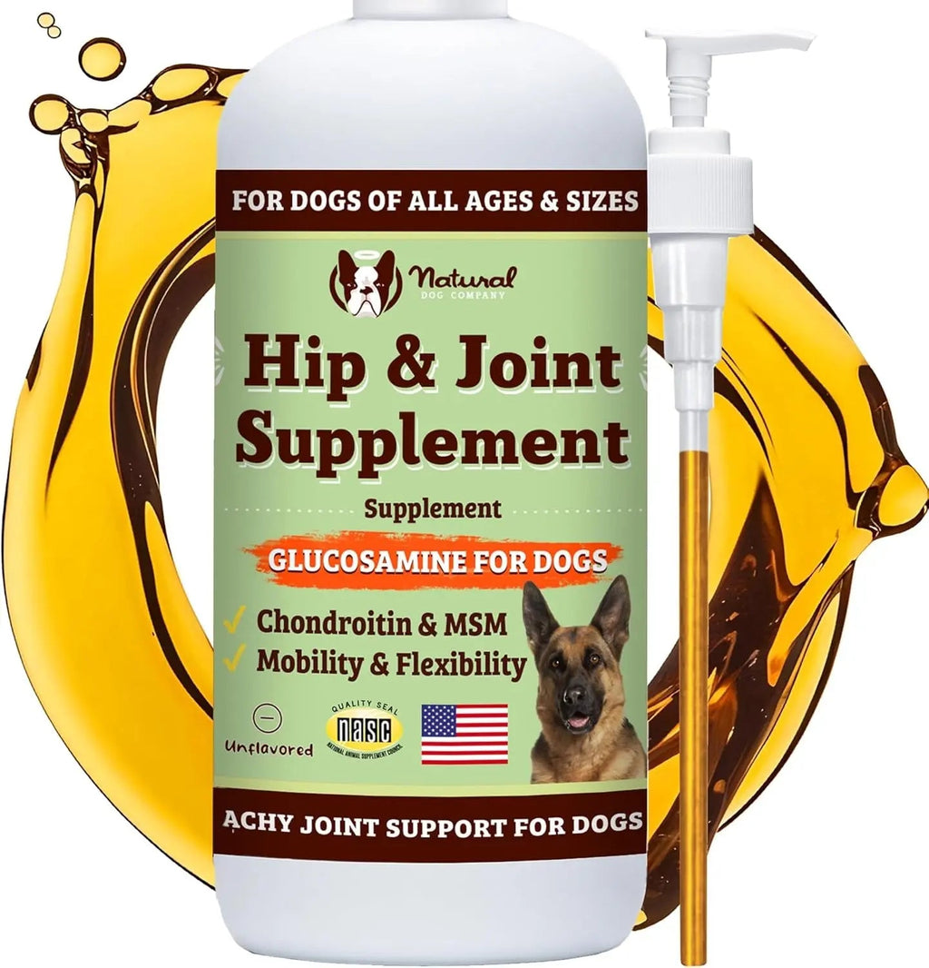 Natural Dog Company Hip & Joint Chews & Liquid Formula | Senior Dog Mobility Support – Wags & Whiskers