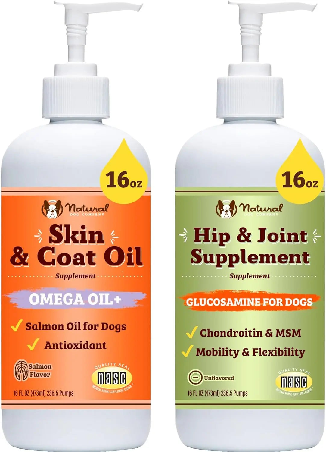 Natural Dog Company Hip & Joint Chews & Liquid Formula | Senior Dog Mobility Support – Wags & Whiskers