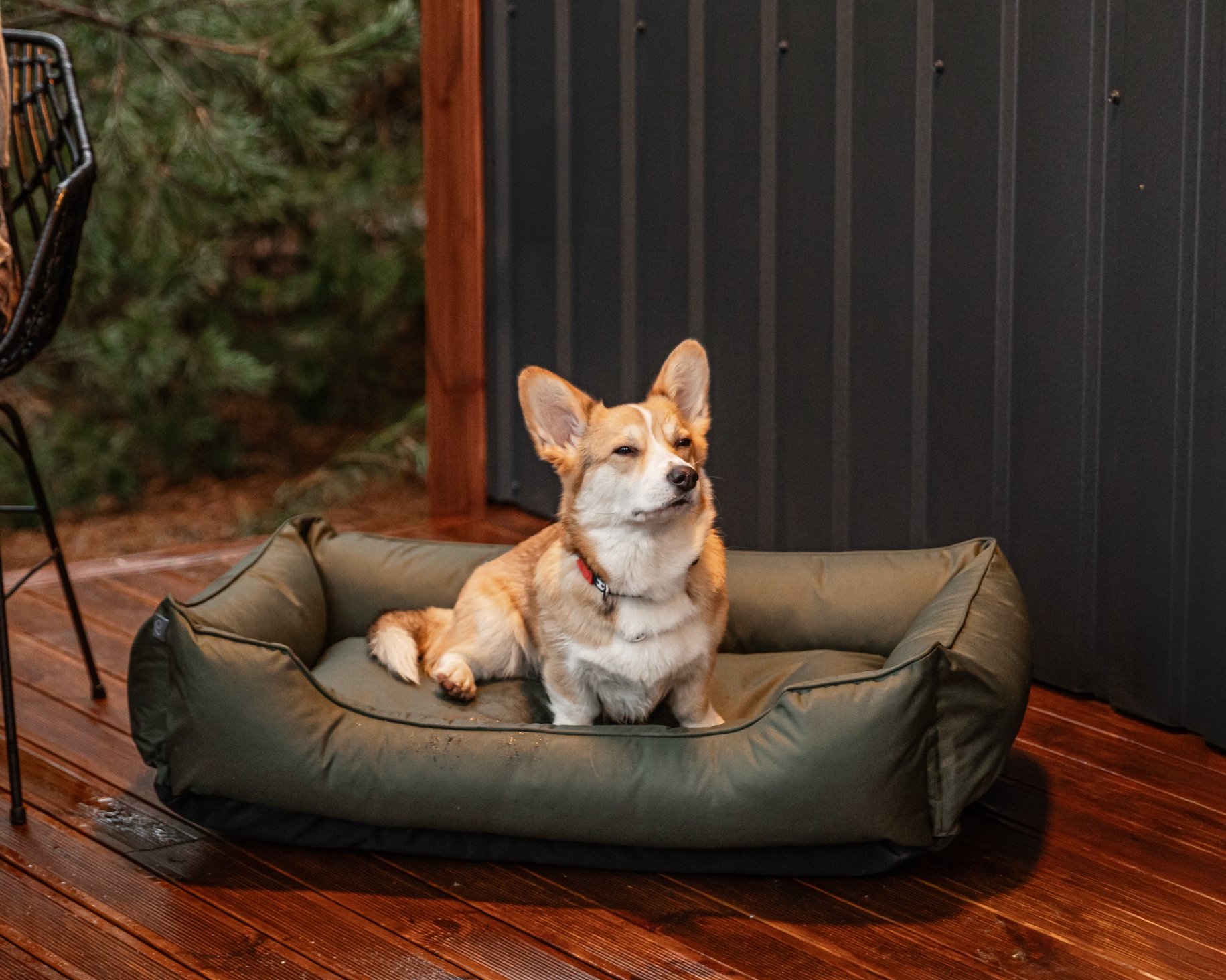 Chester & Lee | Waterproof Sleeper Pet Bed in Green