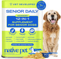 Senior Dog Multivitamin Powder | 12-in-1 Joint, Brain & Immune Support, 30 Scoops – Wags & Whiskers