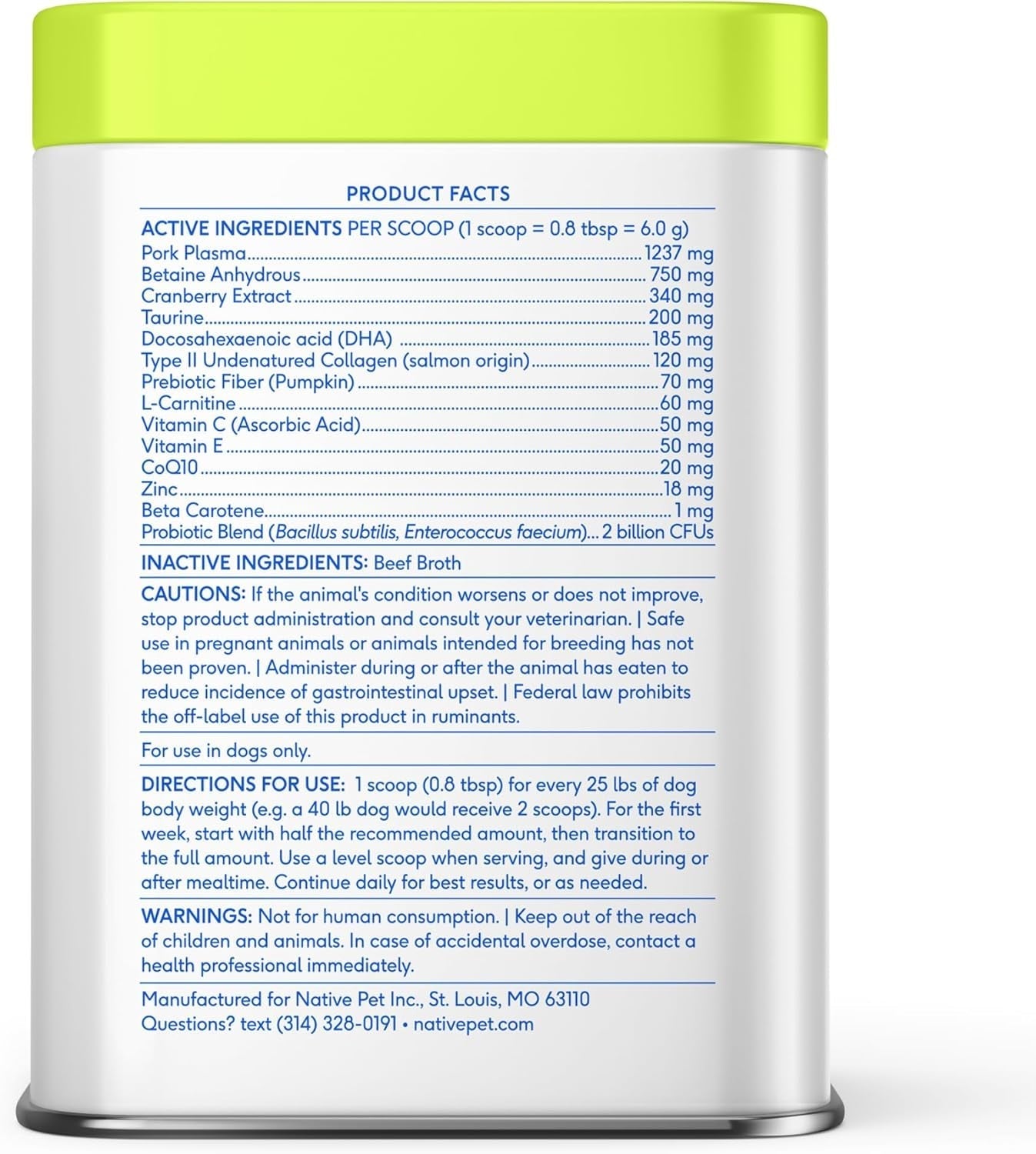 Senior Dog Multivitamin Powder | 12-in-1 Joint, Brain & Immune Support, 30 Scoops – Wags & Whiskers