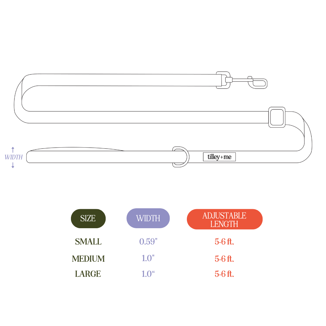Tilley + Me Hemp Cotton Dog Leash