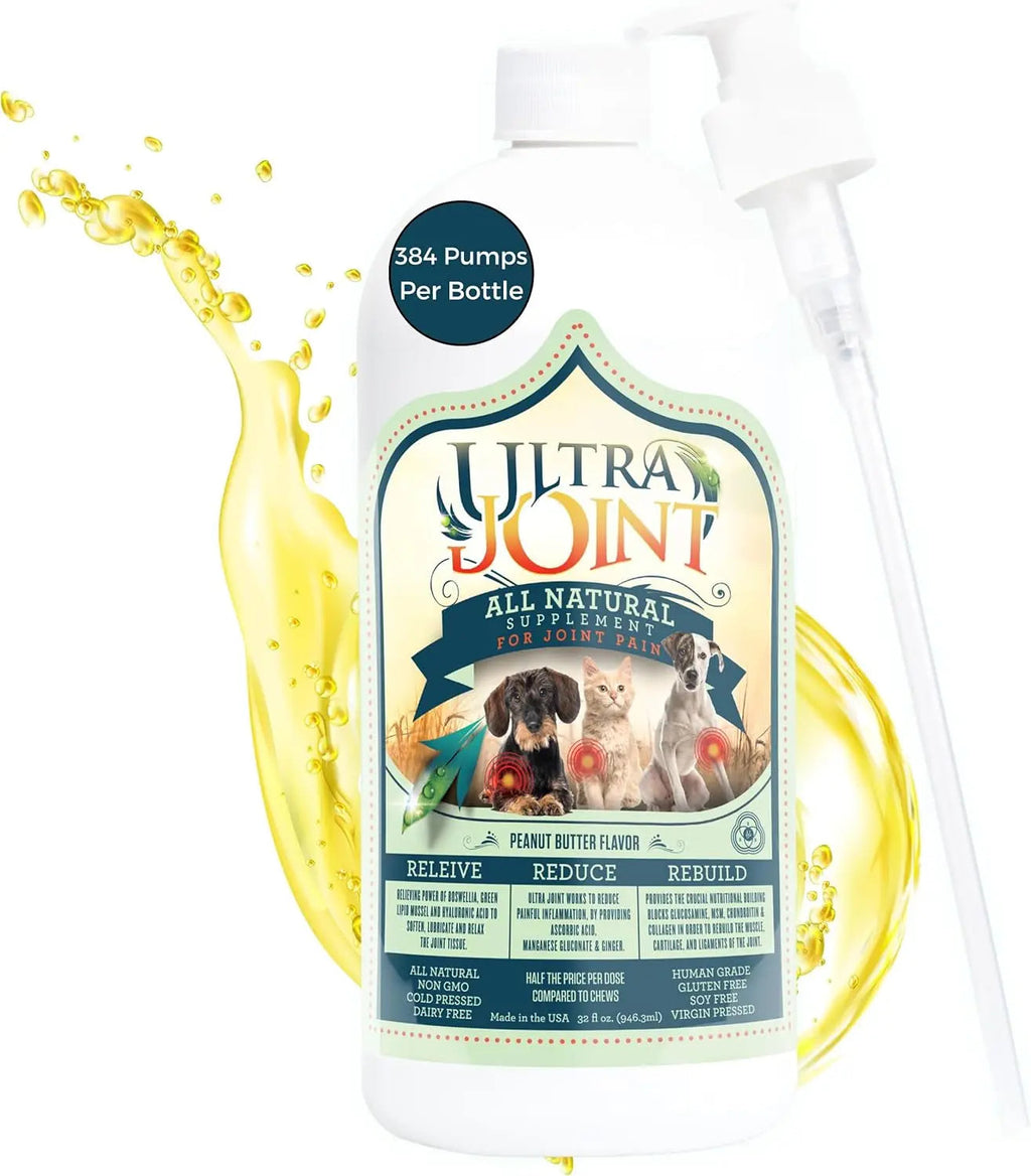 Ultra Joint Liquid Dog Supplement | Glucosamine & Chondroitin, 8oz & 16oz – Wags & Whiskers