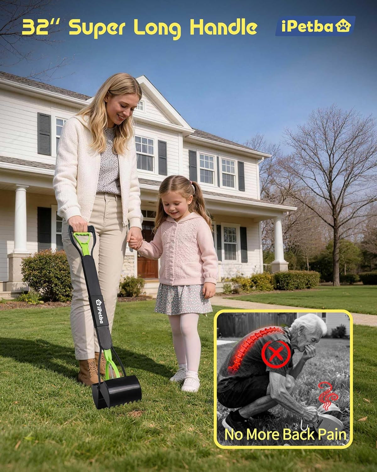 32 Inch Long Handle Waste Scooper