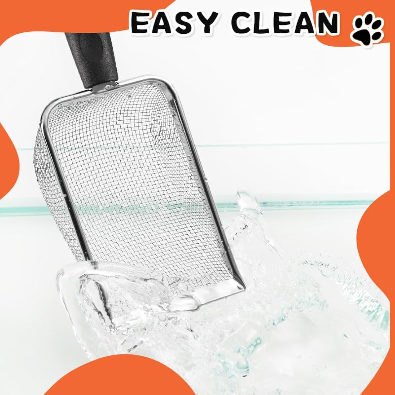 Cat Litter Scoop Stainless Steel Mesh