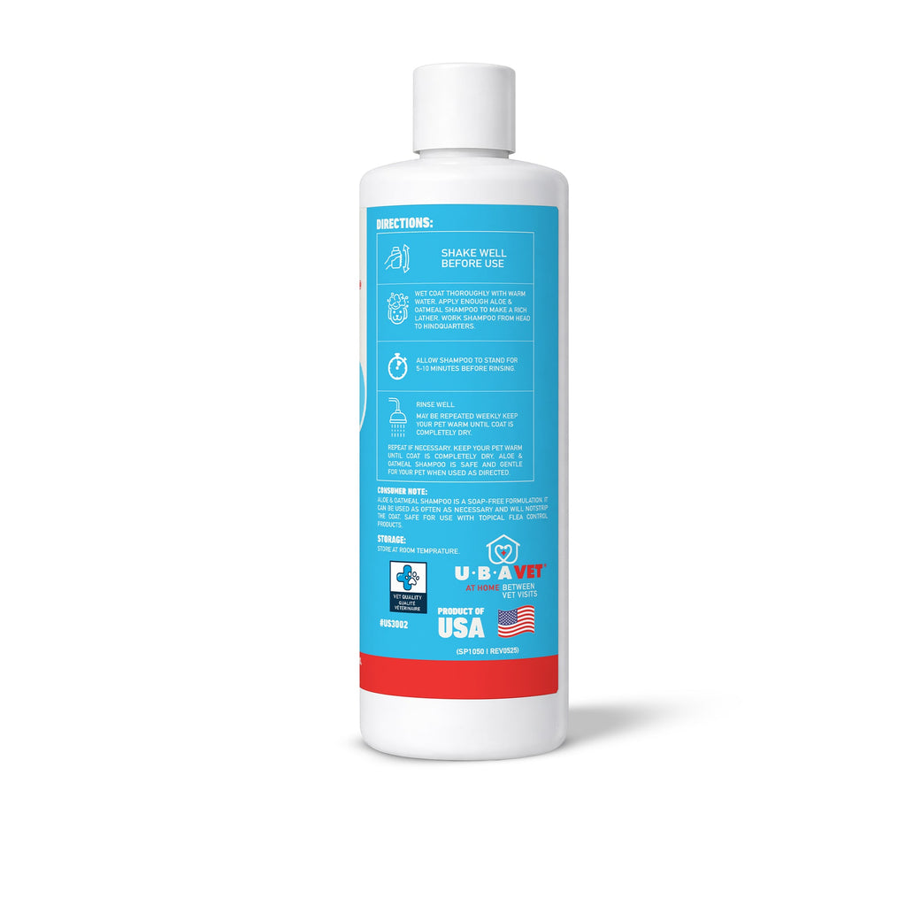 UBAVET Aloe & Oatmeal Conditioner | Soothing Formula for Sensitive Skin, 16.9oz