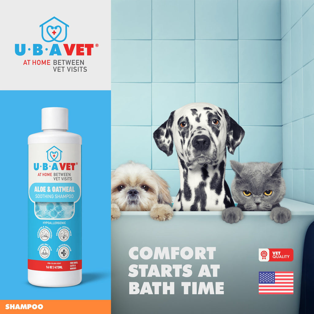 UBAVET Aloe & Oatmeal Conditioner | Soothing Formula for Sensitive Skin, 16.9oz