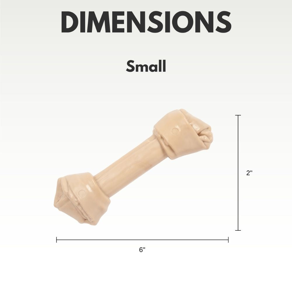 Country Living Nylon Bone Chew Toy | Durable Rawhide-Shaped Toy for Dogs