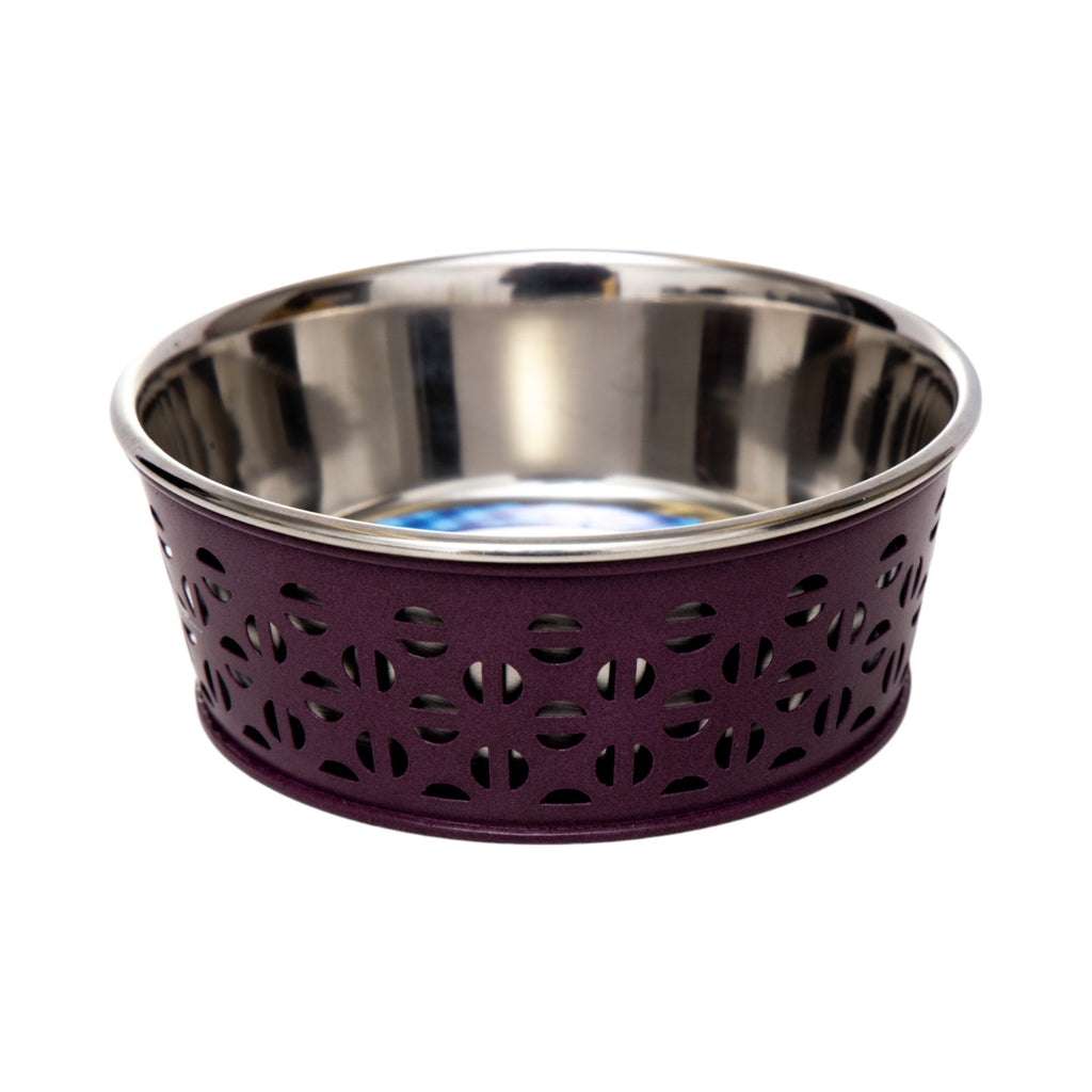 Country Living Farmhouse Stainless Steel Dog Bowls, Set of 2 | For Small to Medium Dogs