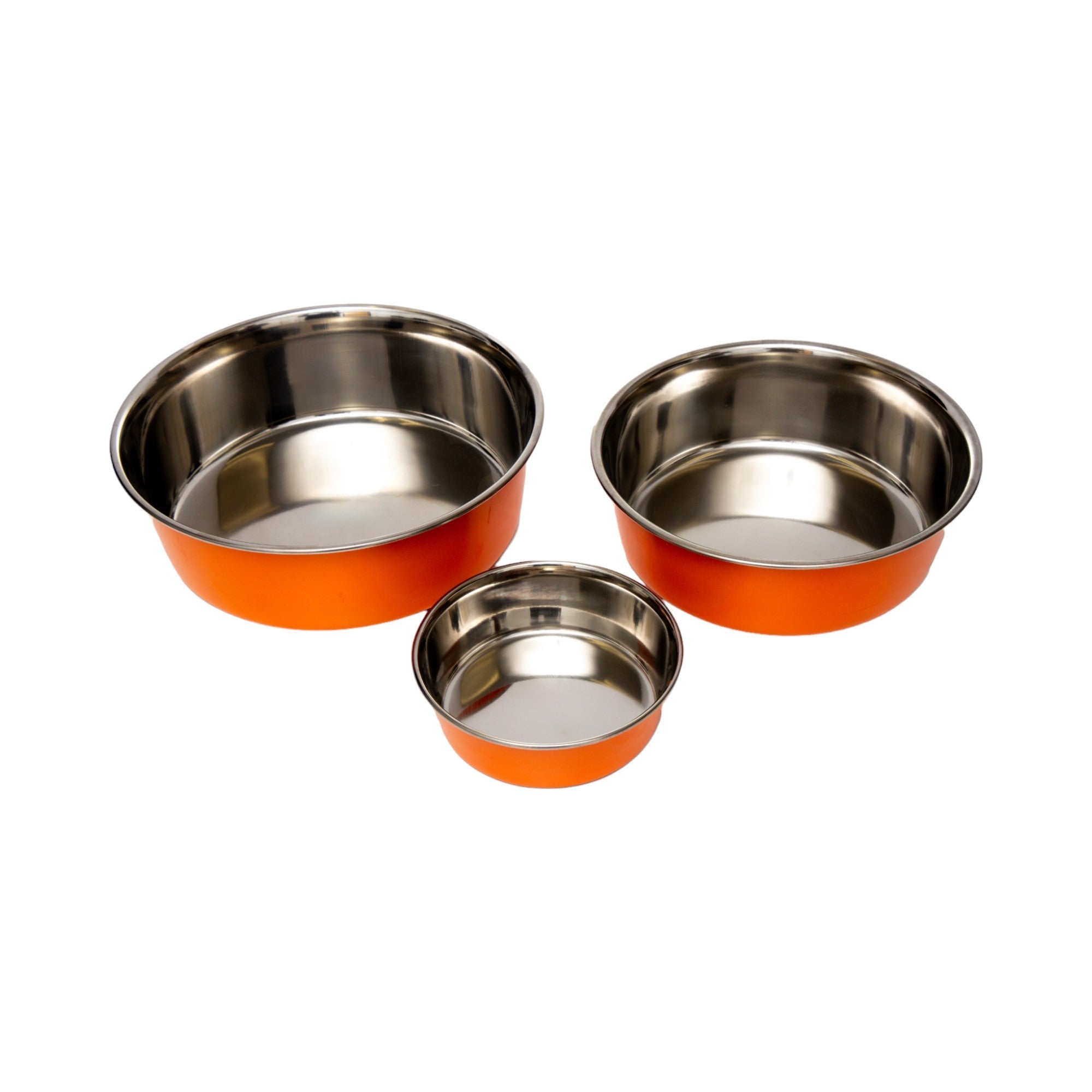 Country Living Heavy Gauge Stainless Steel Dog Bowls, Set of 2 | Non-Skid Food & Water Bowls