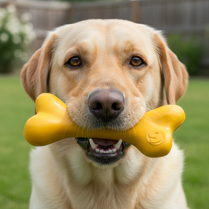 PUP-X Rubber Bone Dog Toy | American made
