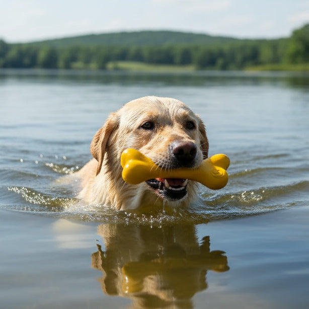 PUP-X Rubber Bone Dog Toy | American made