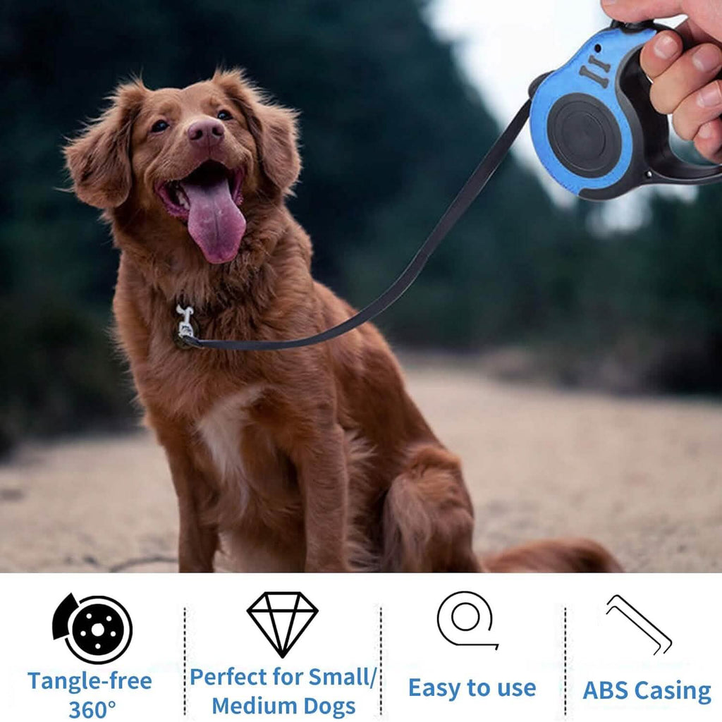 Double Switch Retractable Pet Leash
