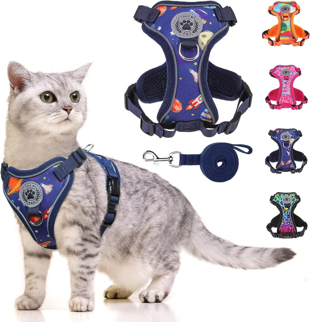 Escape Proof Cat Harness and Leash Reflective Vest