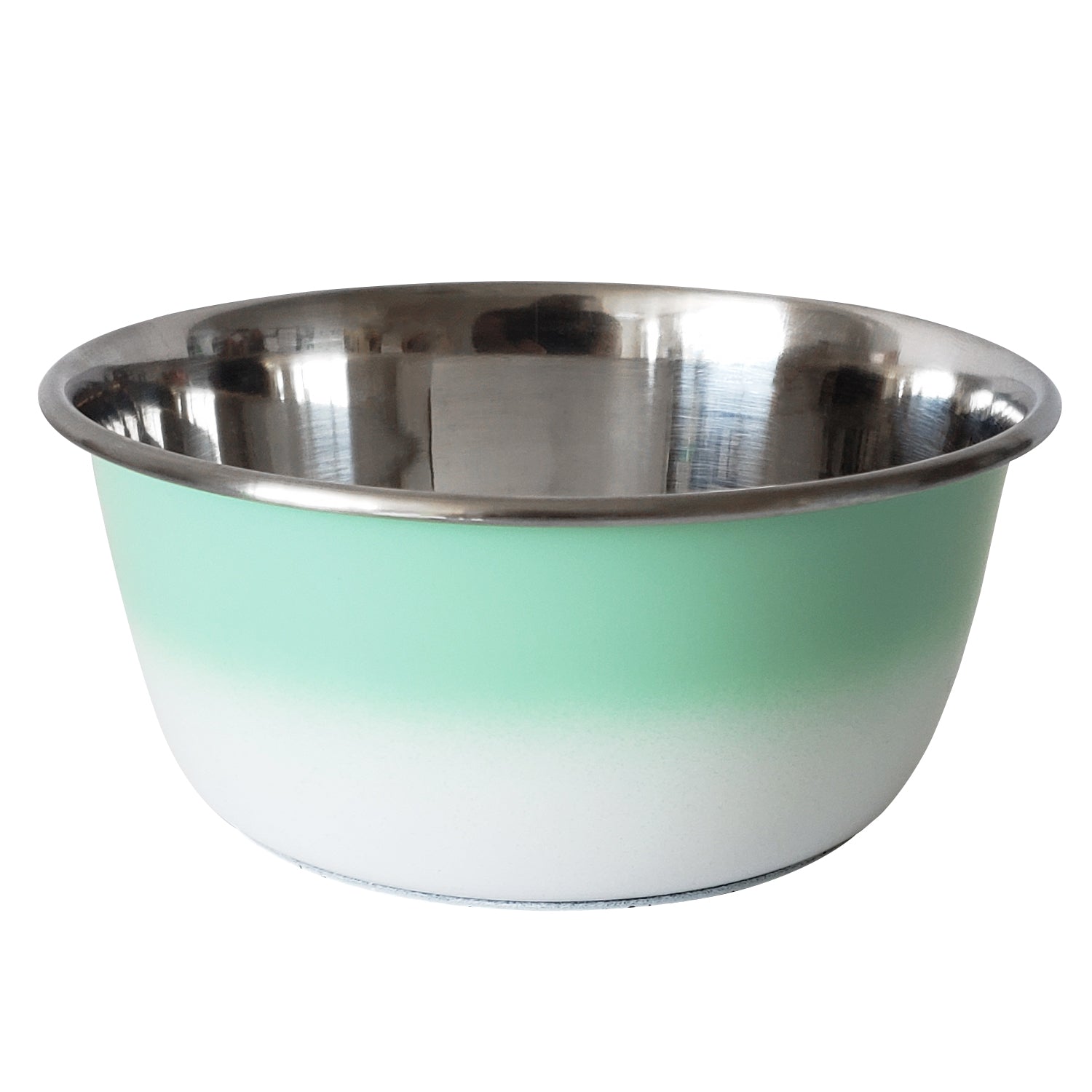 Deep Dog Bowl | Stainless Steel Bowl for All Sizes, Mint Green