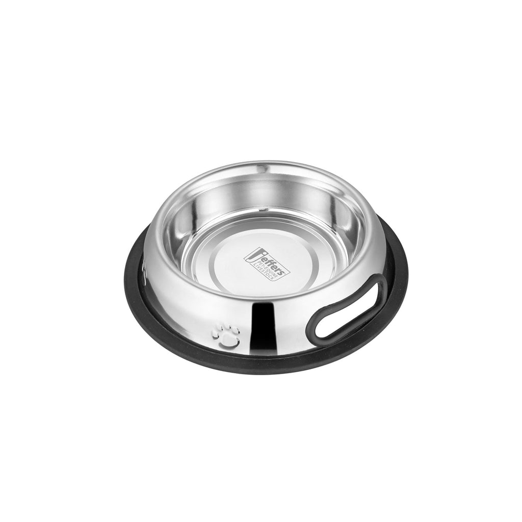 Jeffers Pet No-Tip Anti-Skid Stainless Steel Bowl