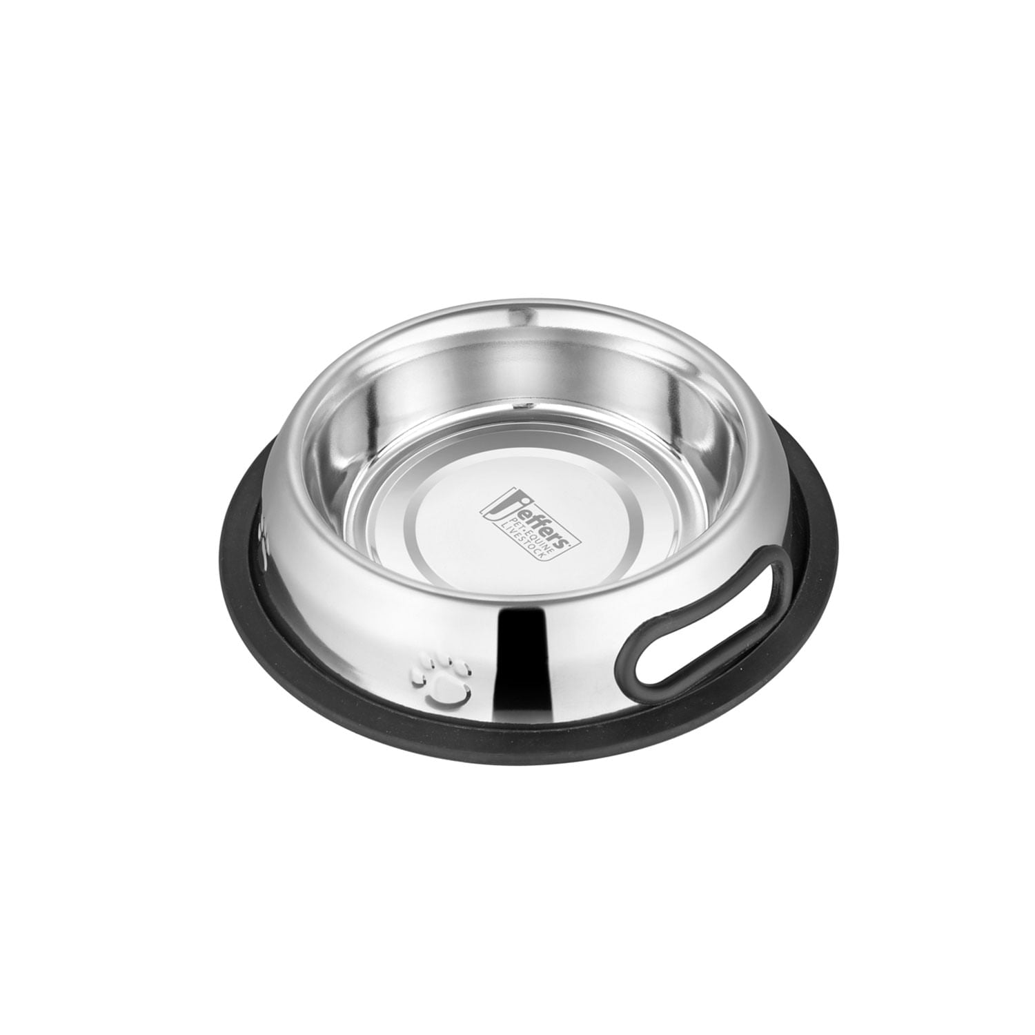 Jeffers Pet No-Tip Anti-Skid Stainless Steel Bowl
