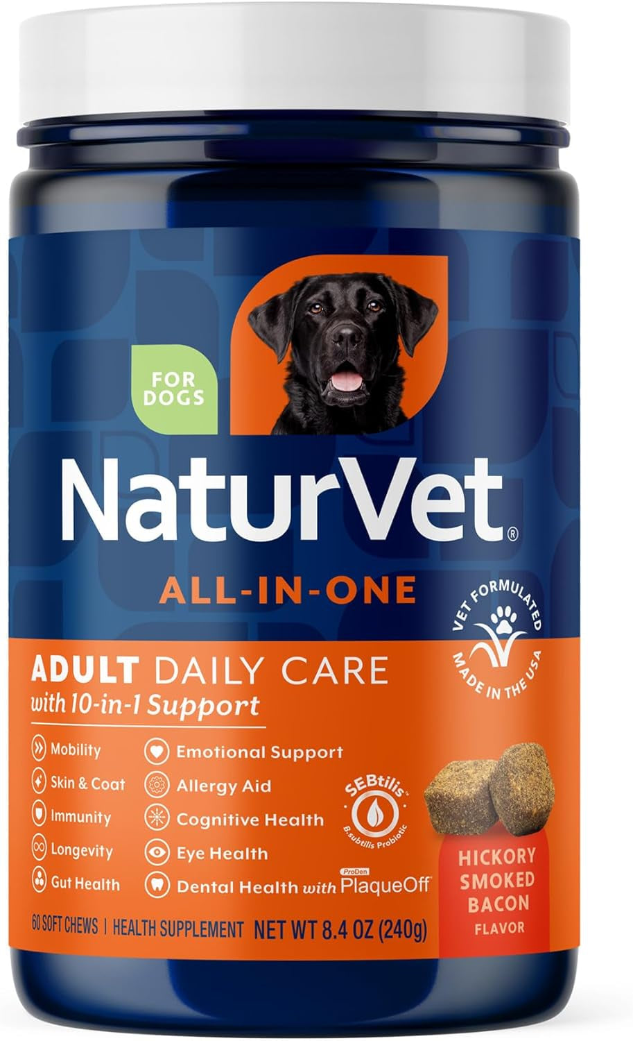 Dog Multivitamin Soft Chews | 10-in-1 Joint, Skin & Immune Support, 60ct – Wags & Whiskers
