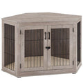 Furniture Dog Crate with Cushion | Corner Dog Crate – Dereham Collection