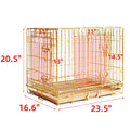 24-42" Collapsible Copper Gold crate