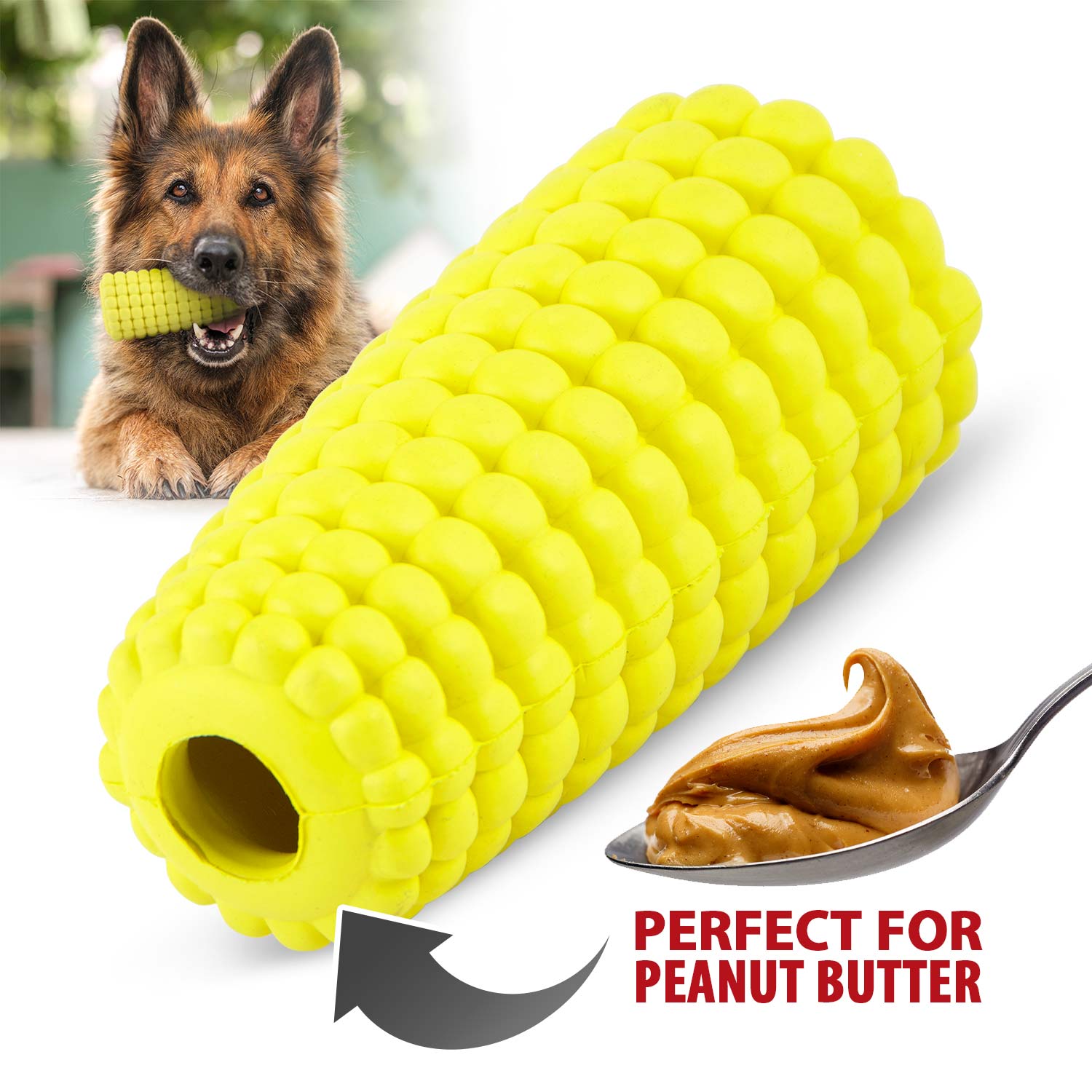 Jeffers Corn Cob Treat Dispenser Dog Toy