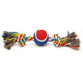 Jeffers Multi-Colored Rope with Ball Dog Toy, 12"L