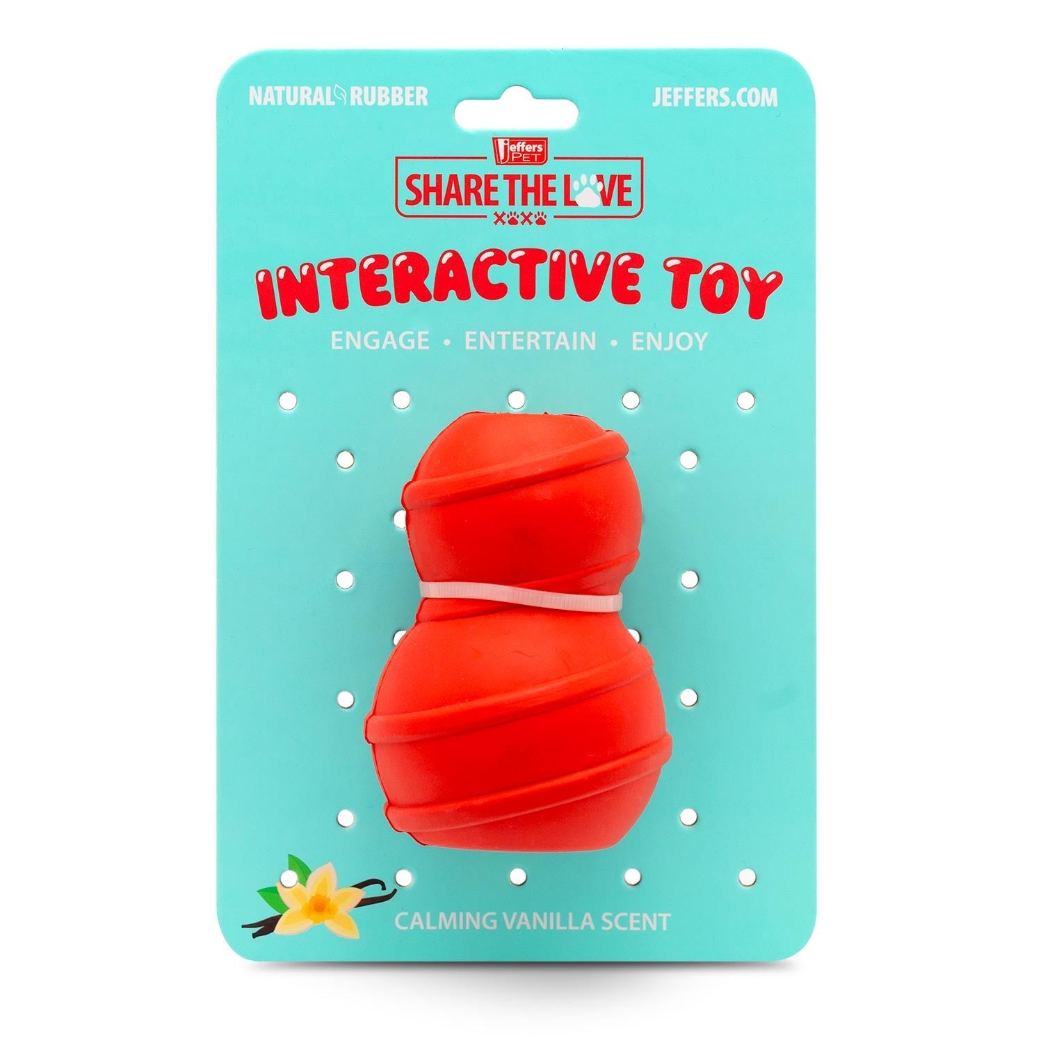 Jeffers Red Classic Stuffable Fetch & Chew Dog Toy