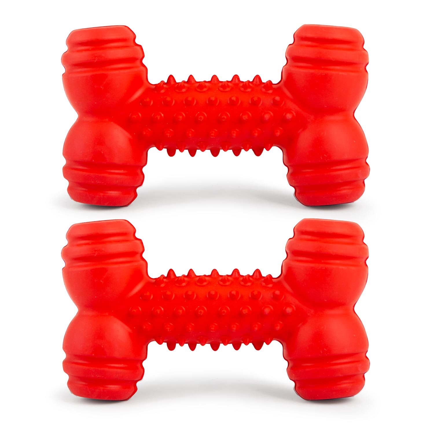 Jeffers Red Dental Bone Dog toy