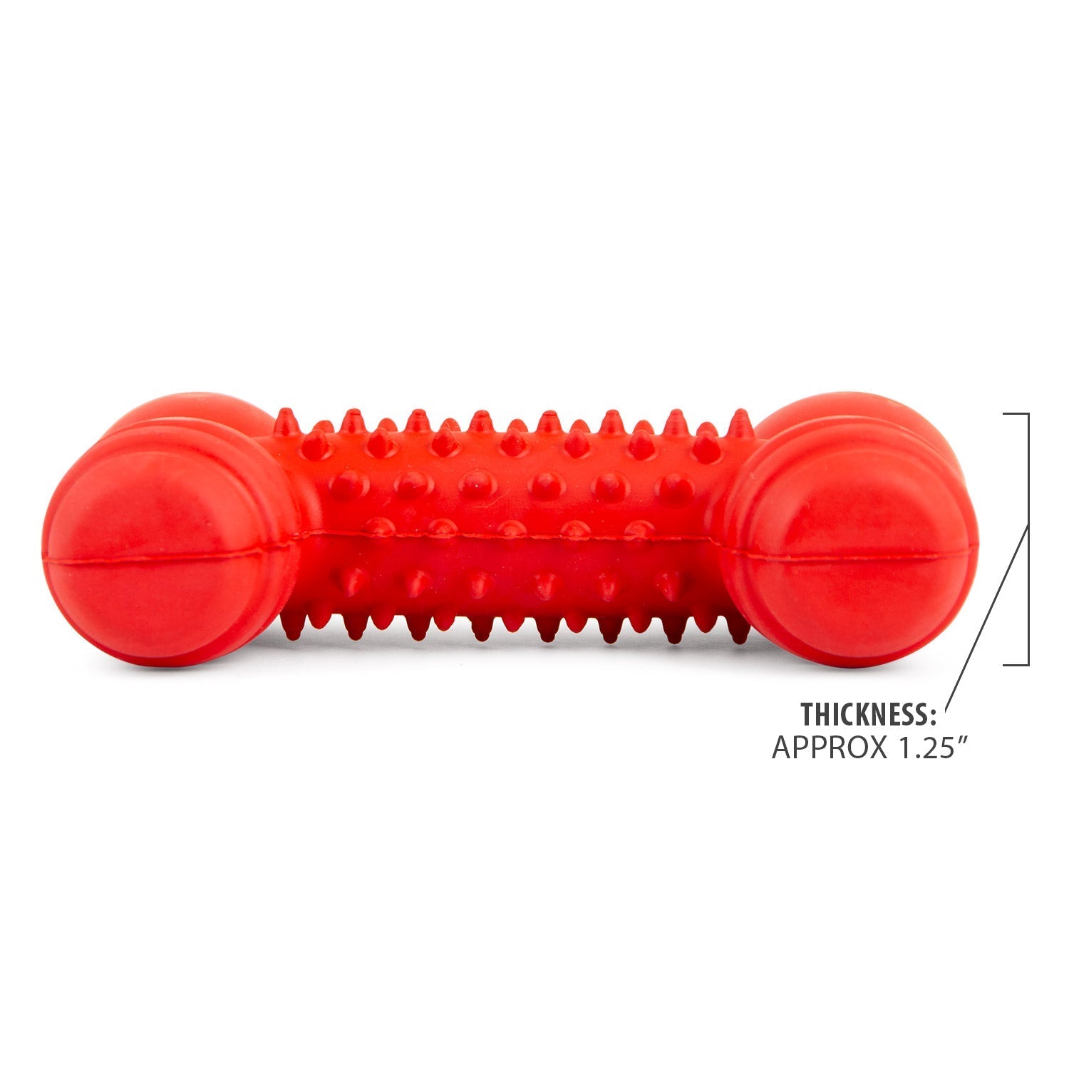 Jeffers Red Dental Bone Dog toy