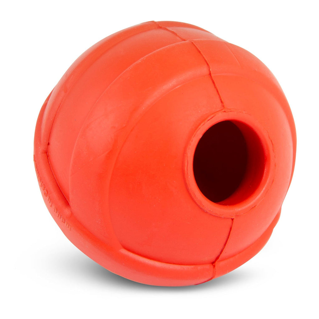 Jeffers Red Ball Treat Dispensing Dog Chew Toy