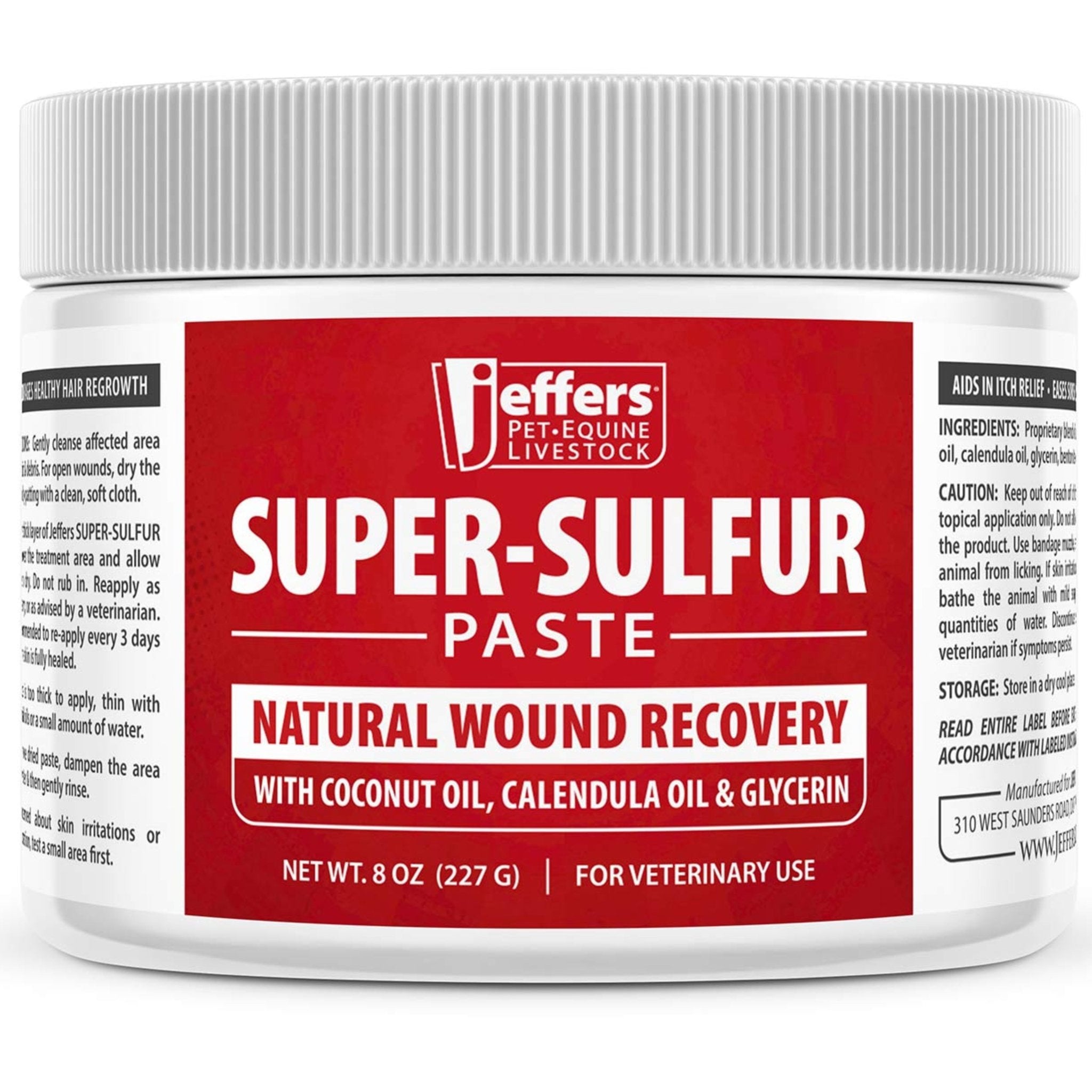 Jeffers Super-Sulfur Skin & Wound Healing Paste for Pets