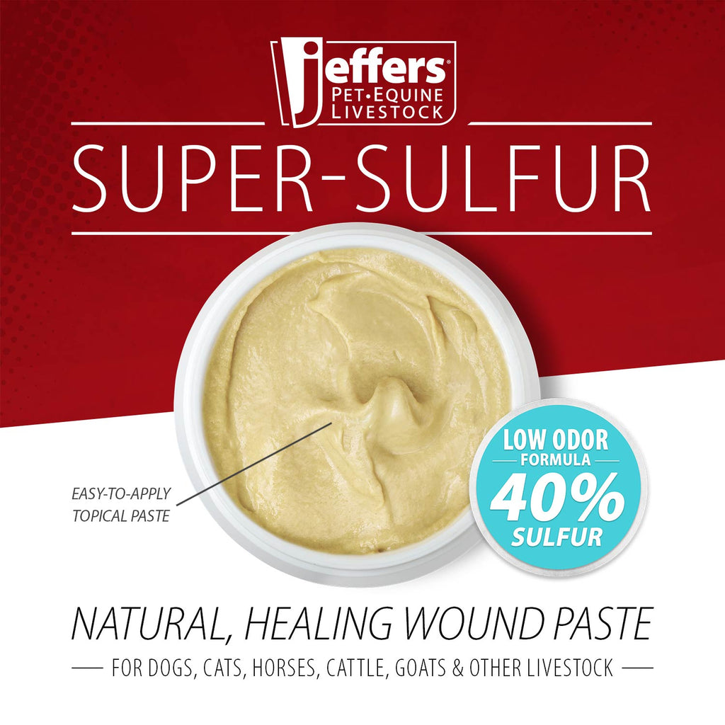 Jeffers Super-Sulfur Skin & Wound Healing Paste for Pets